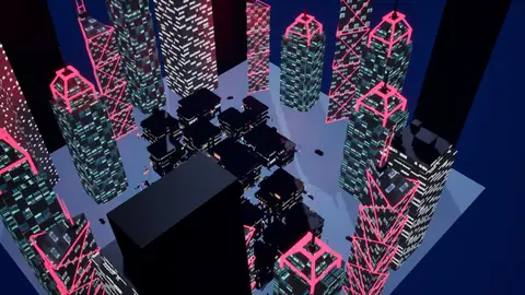 Claude Fable 5.1 (max) · Cyberpunk · view 1 of 4 · score 0.821