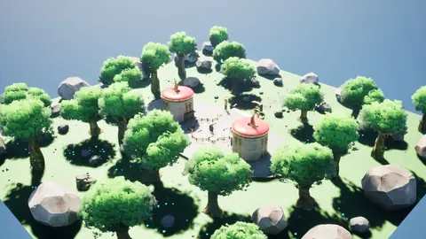 Claude Fable 5.1 (max) · Stylized Elven Valley · view 1 of 4 · score 0.883