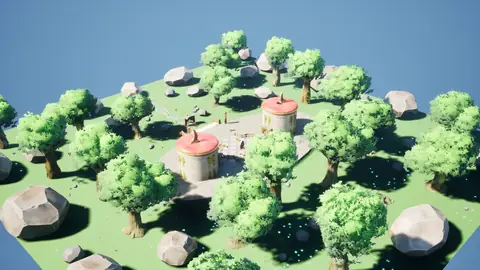 Claude Fable 5.1 (max) · Stylized Elven Valley · view 2 of 4 · score 0.883