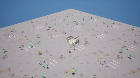 Claude Haiku 5.5 (max) · Post-Apocalyptic Stylized Market · view 2 of 4 · score 0.734