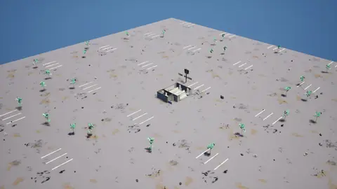 Claude Haiku 5.5 (max) · Post-Apocalyptic Stylized Market · view 3 of 4 · score 0.734