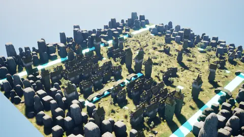 DeepSeek V4.1 Flash 1017 (max) · Medieval Big Farm Town · view 1 of 4 · score 0.758