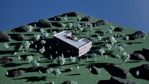 Gemini 4 Argon (high) · Abandoned Psychiatric Hospital · view 4 of 4 · score 0.692