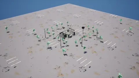 Gemini 4 Argon (high) · Post-Apocalyptic Stylized Market · view 1 of 4 · score 0.854