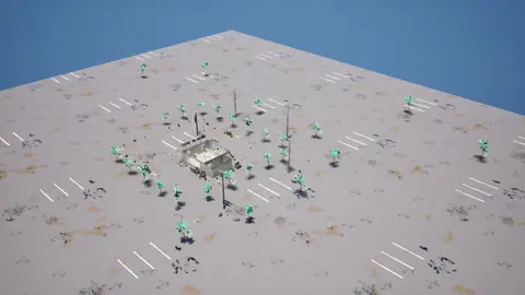 Gemini 4 Argon (high) · Post-Apocalyptic Stylized Market · view 2 of 4 · score 0.854