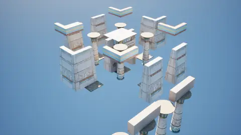 Gemma 4 31B (thinking off) · Egyptian Temple · view 1 of 4 · score 0.482