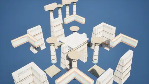 Gemma 4 31B (thinking off) · Egyptian Temple · view 3 of 4 · score 0.482