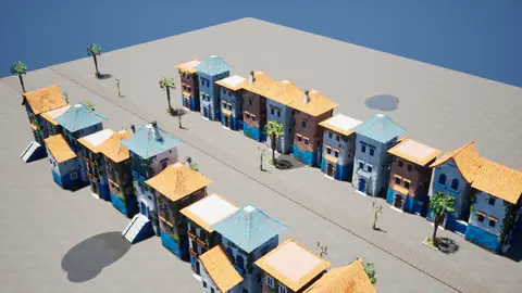 Gemma 4 31B (thinking on) · Blue City · view 1 of 4 · score 0.682