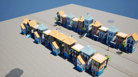 Gemma 4 31B (thinking on) · Blue City · view 3 of 4 · score 0.682