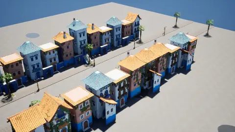 Gemma 4 31B (thinking on) · Blue City · view 4 of 4 · score 0.682