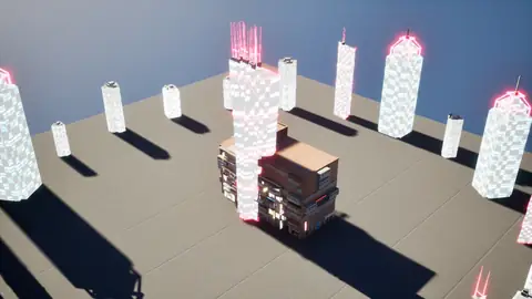 Gemma 4 31B (thinking on) · Cyberpunk · view 1 of 4 · score 0.559