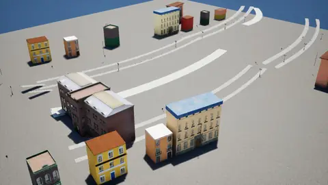 Gemma 4 31B (thinking on) · European Street · view 4 of 4 · score 0.435