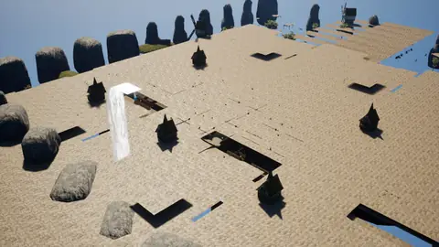 Gemma 4 31B (thinking on) · Medieval Big Farm Town · view 1 of 4 · score 0.397