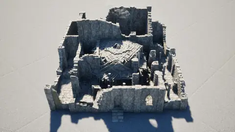Gemma 4 31B (thinking on) · Ruins · view 1 of 4 · score 0.274