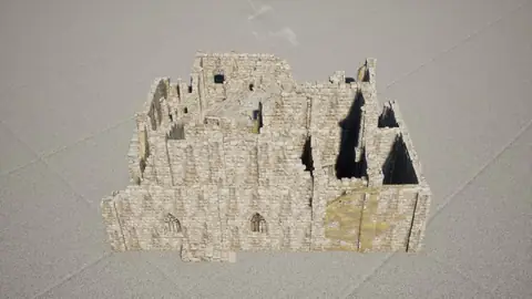 Gemma 4 31B (thinking on) · Ruins · view 3 of 4 · score 0.274