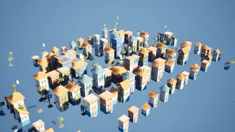 GLM-5.3 Flash (max) · Blue City · view 2 of 4 · score 0.664