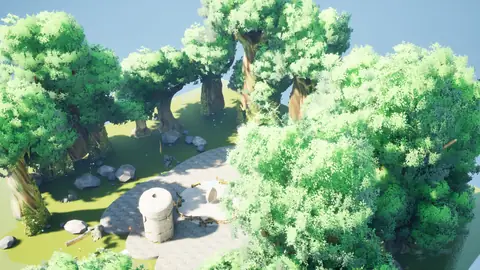 GLM-5.3 Flash (max) · Stylized Elven Valley · view 2 of 4 · score 0.641