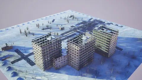 GLM-5.3 Flash (max) · Winter Town · view 2 of 4 · score 0.675