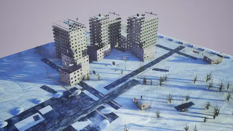 GLM-5.3 Flash (max) · Winter Town · view 4 of 4 · score 0.675