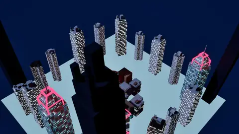 GPT-6 Astra (max) · Cyberpunk · view 1 of 4 · score 0.827