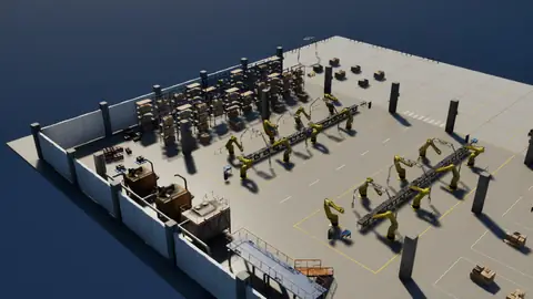 GPT-6 Astra (max) · Factory Environment · view 1 of 4 · score 0.839