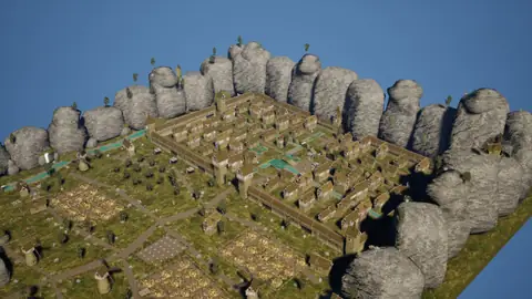 GPT-6 Astra (max) · Medieval Big Farm Town · view 3 of 4 · score 0.794