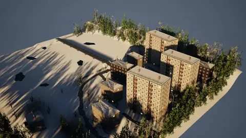 GPT-6 Astra (max) · Winter Town · view 3 of 4 · score 0.751