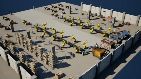 GPT-6.1 Sol (max) · Factory Environment · view 2 of 4 · score 0.863