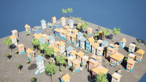 Grok 4.6 (xhigh) · Blue City · view 3 of 4 · score 0.571