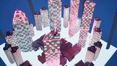 Grok 4.6 (xhigh) · Cyberpunk · view 2 of 4 · score 0.671