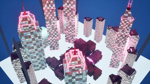 Grok 4.6 (xhigh) · Cyberpunk · view 3 of 4 · score 0.671