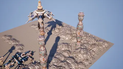 Grok 4.6 (xhigh) · Sci-Fi Environment Offworld · view 1 of 4 · score 0.736