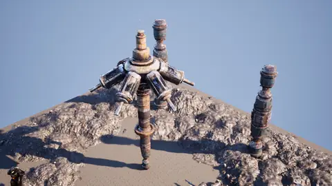 Grok 4.6 (xhigh) · Sci-Fi Environment Offworld · view 2 of 4 · score 0.736