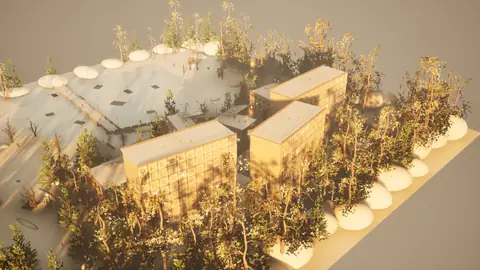 Grok 4.6 (xhigh) · Winter Town · view 3 of 4 · score 0.760