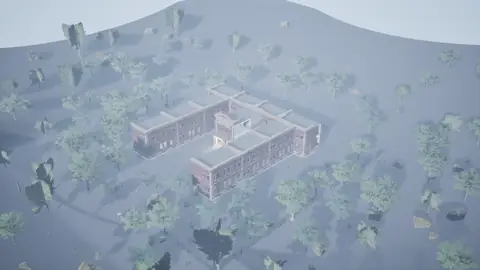 Grok 4.7 (xhigh) · Abandoned Psychiatric Hospital · view 3 of 4 · score 0.735