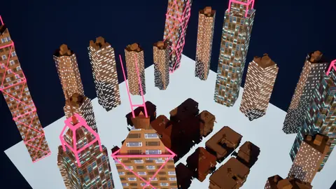 Grok 4.7 (xhigh) · Cyberpunk · view 2 of 4 · score 0.779