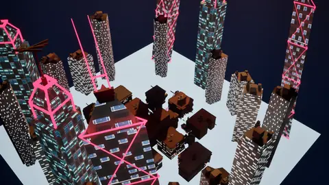 Grok 4.7 (xhigh) · Cyberpunk · view 4 of 4 · score 0.779