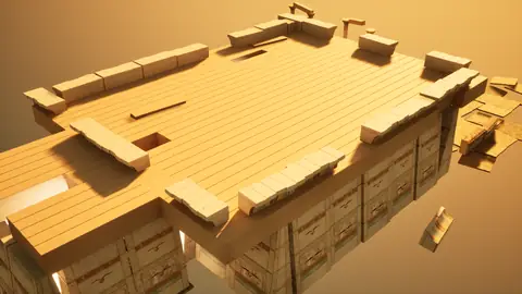 Grok 4.7 (xhigh) · Egyptian Temple · view 1 of 4 · score 0.635