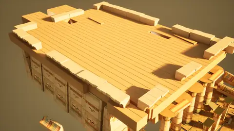 Grok 4.7 (xhigh) · Egyptian Temple · view 4 of 4 · score 0.635