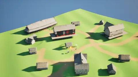 Grok 4.7 (xhigh) · Medieval Buildings · view 4 of 4 · score 0.718