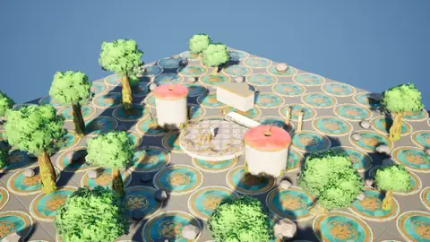 Grok 4.7 (xhigh) · Stylized Elven Valley · view 1 of 4 · score 0.680