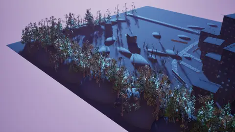 Grok 4.7 (xhigh) · Winter Town · view 1 of 4 · score 0.482