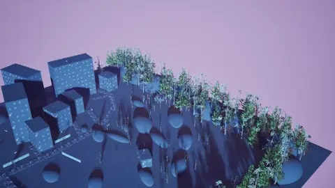 Grok 4.7 (xhigh) · Winter Town · view 3 of 4 · score 0.482