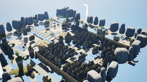 Muse Spark 1.3 (max) · Medieval Big Farm Town · view 1 of 4 · score 0.845
