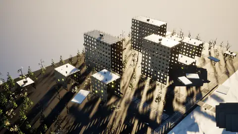 Muse Spark 1.3 (max) · Winter Town · view 1 of 4 · score 0.504