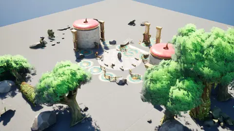 Muse Spark Open (max) · Stylized Elven Valley · view 1 of 4 · score 0.645