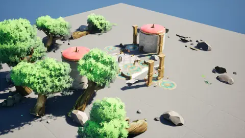 Muse Spark Open (max) · Stylized Elven Valley · view 4 of 4 · score 0.645