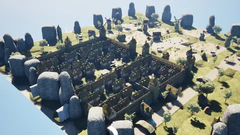 Muse Wonder Full 1.0 (max) · Medieval Big Farm Town · view 1 of 4 · score 0.709