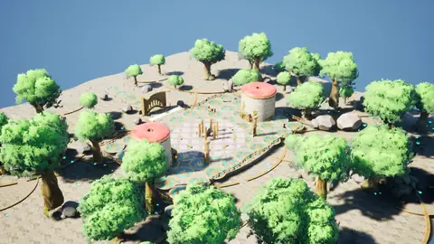 Muse Wonder Full 1.0 (max) · Stylized Elven Valley · view 2 of 4 · score 0.855