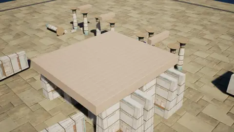 Qwen3.8 27B (thinking off) · Egyptian Temple · view 3 of 4 · score 0.612